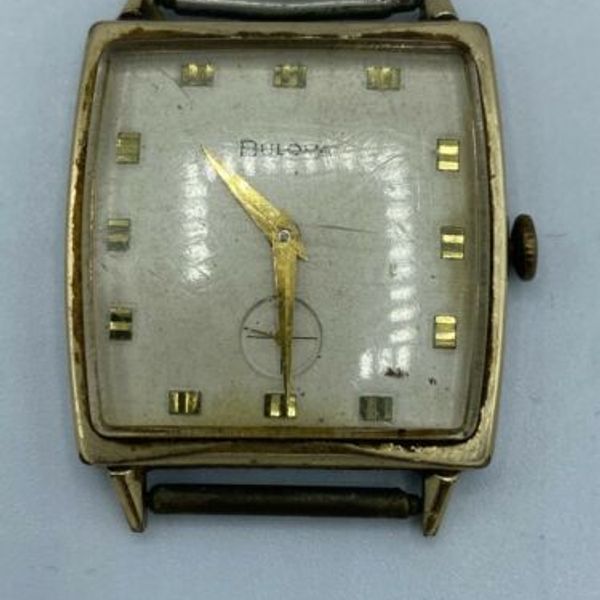 Vintage Bulova M7 Wristwatch 10K RGP Bezel Stainless Steel Back J837418 ...