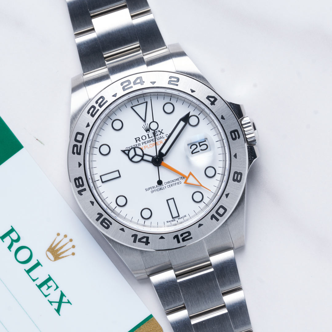 WTS 2019 Rolex Explorer II Polar Ref. 216570 with Papers