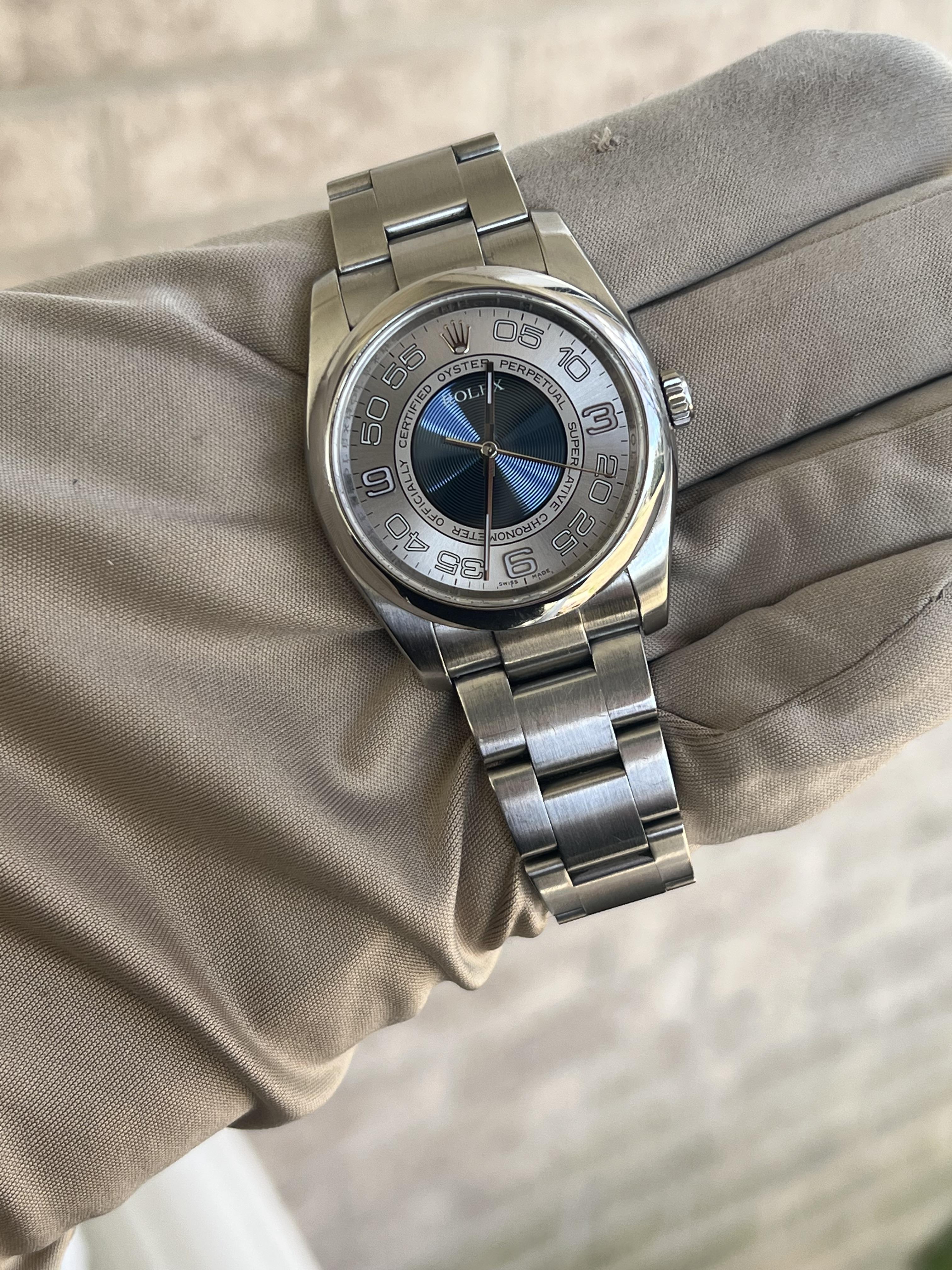 Rolex oyster hotsell perpetual concentric dial