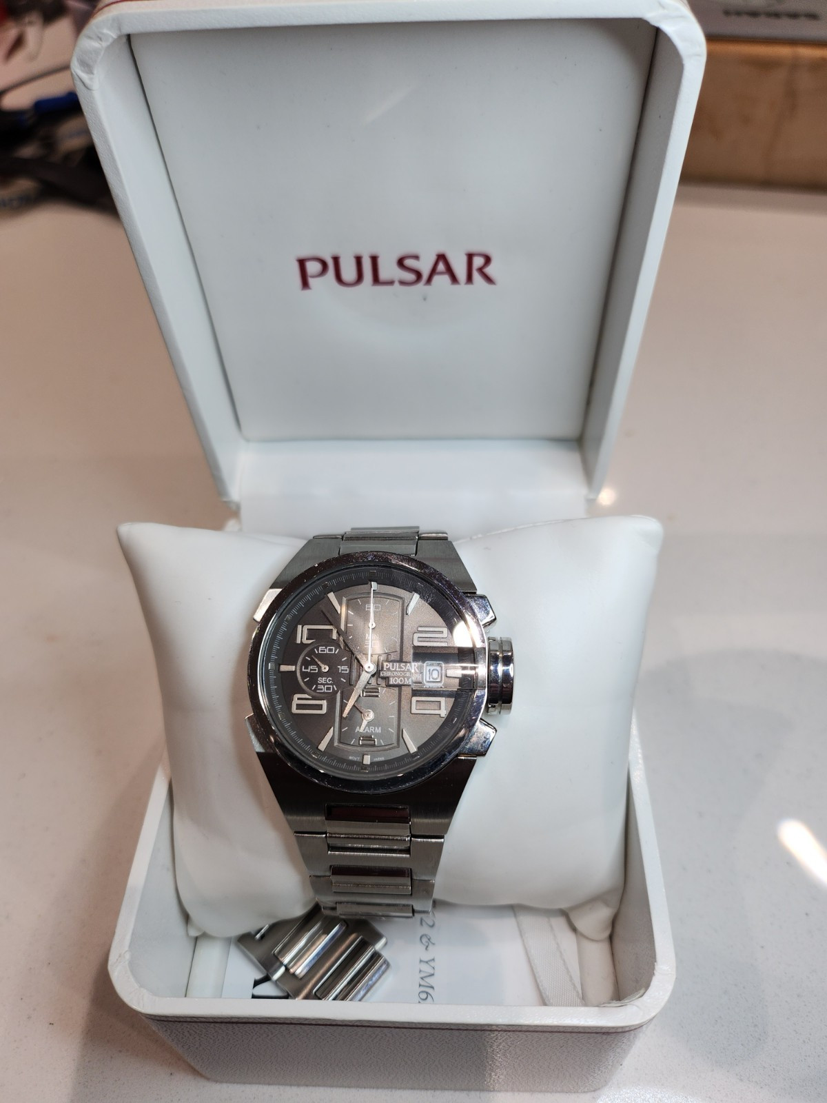 Pulsar By Seiko Ym62-x179 Alarm And Chronograph Rare Model Never Pulsar By Seiko Ym62-x179 Alarm And Chronograph Rare Model Never