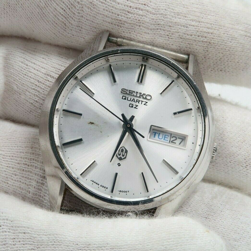 Vintage SEIKO QUARTZ QZ 0923-8000 FOR PARTS OR REPAIR Watch JAPAN
