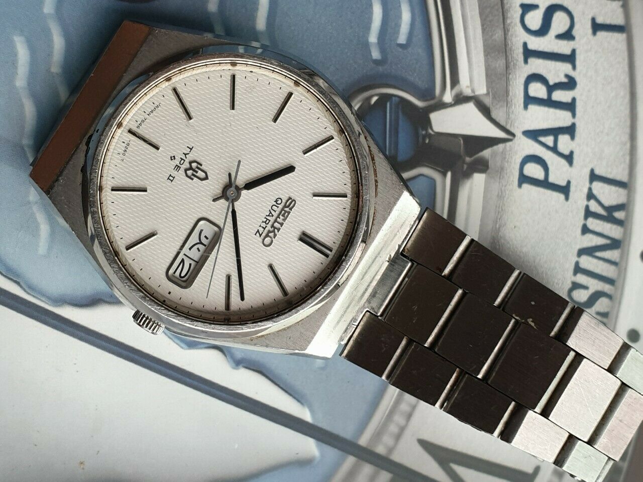 Vintage Seiko Quartz Type II JDM 7546-8230 Kanji 1978 SQ Mens