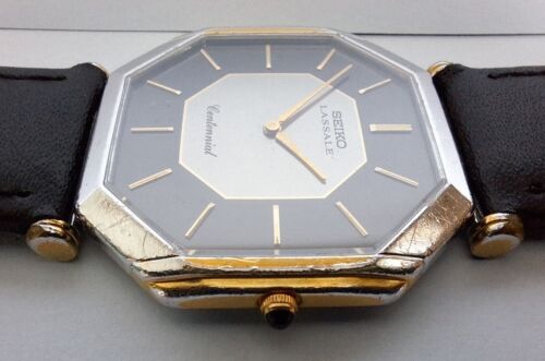 1981 Seiko Lassale Centennial Mens Quartz Dress Watch