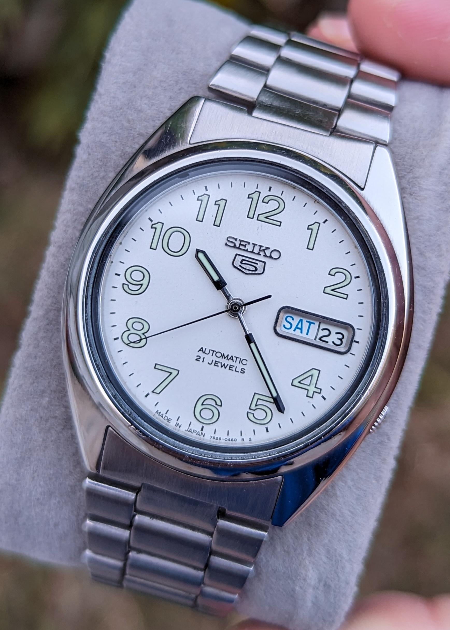 ◇セイコー ファイブ【SEIKO 5 21石 7S26-0550 裏スケルトン 自動巻