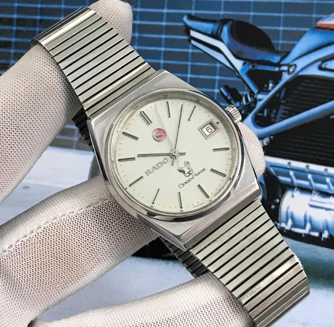 WTS Vintage Rado Green Horse Automatic 25 Jewels Beautiful