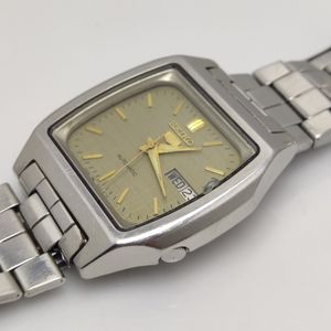 Men's Seiko 5 Automatic All Stainless Watch 34mm By 39mm 7009-5860