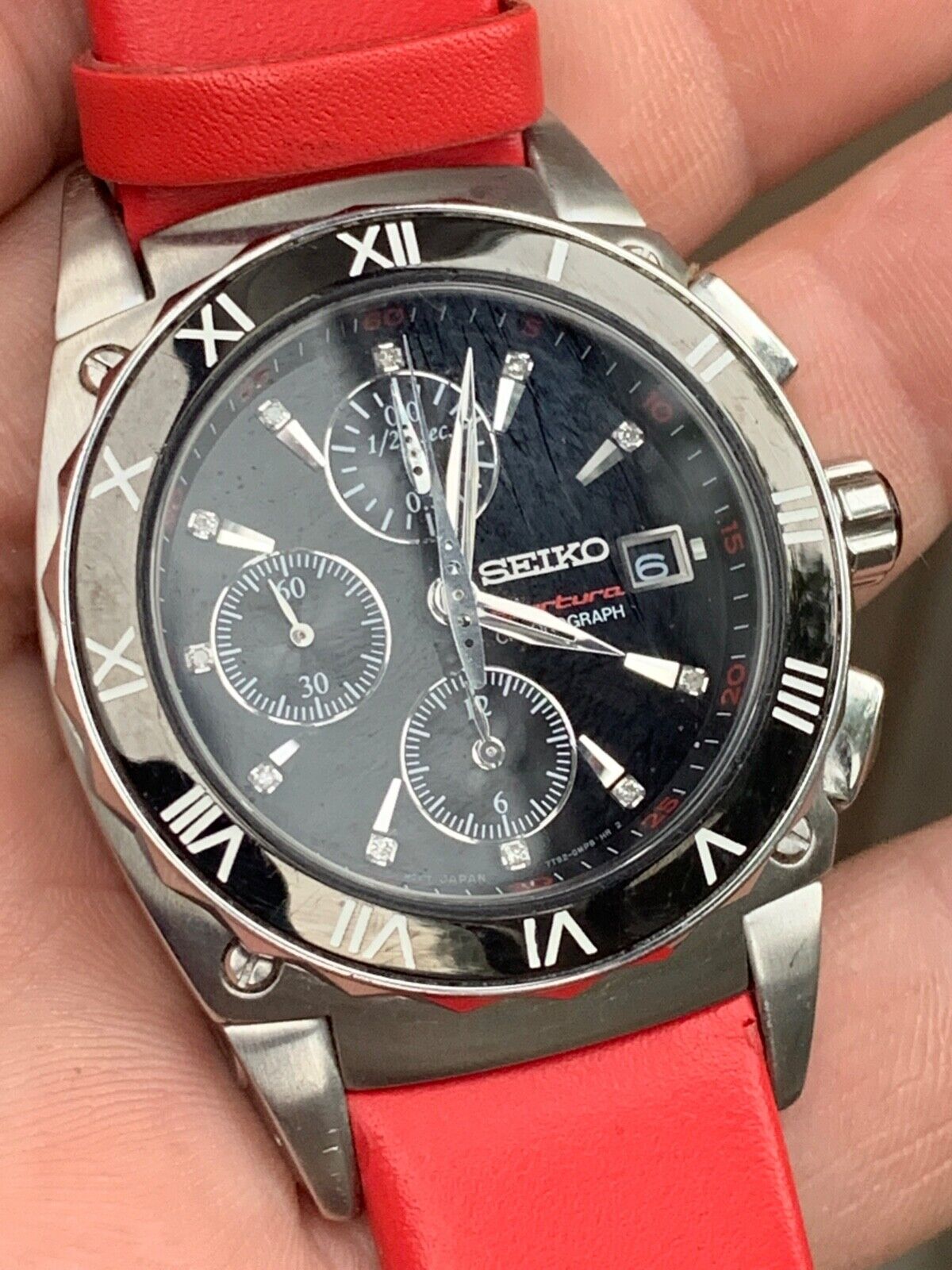 Seiko Sportura SNDZ43 Chrono 7T92-0KA0 Watch with 11 