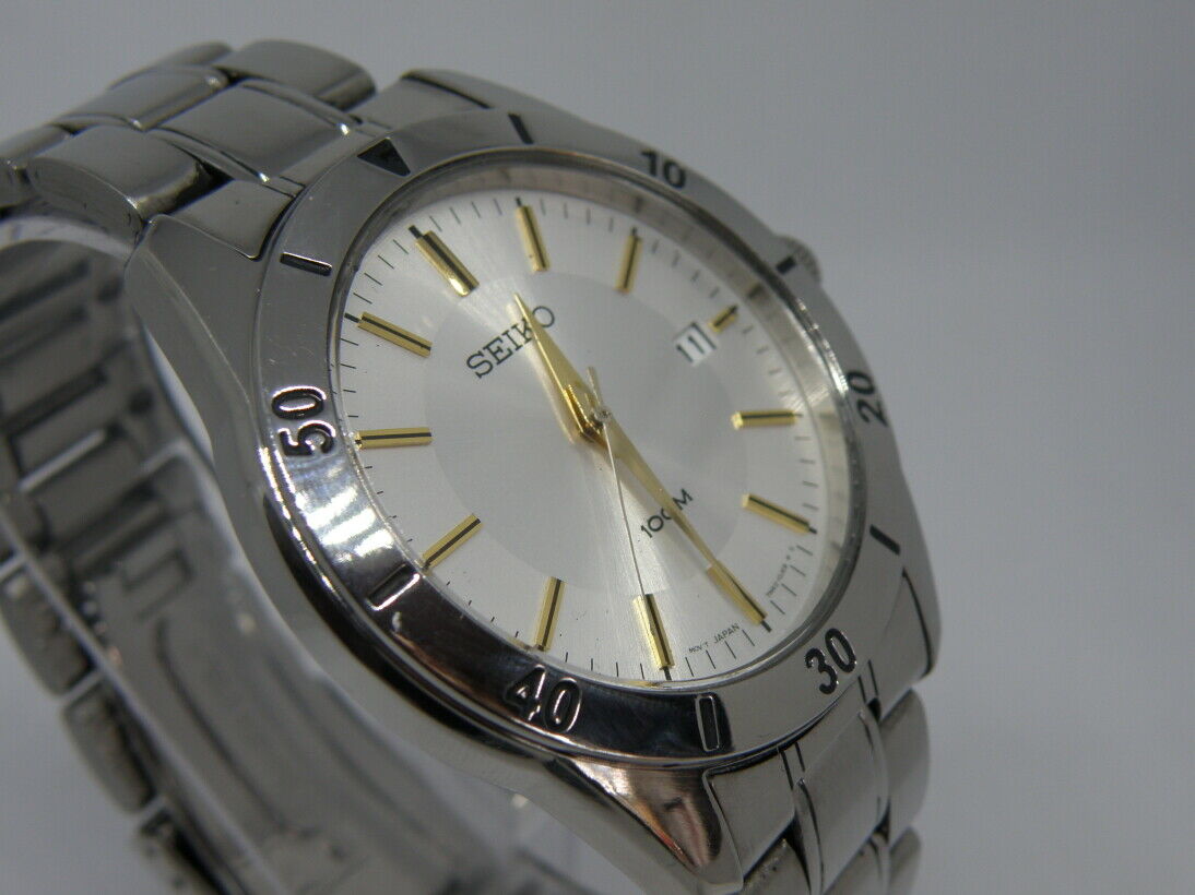 MEN S SEIKO 7N42 0FH0 QUARTZ WATCH VERY GOOD COND