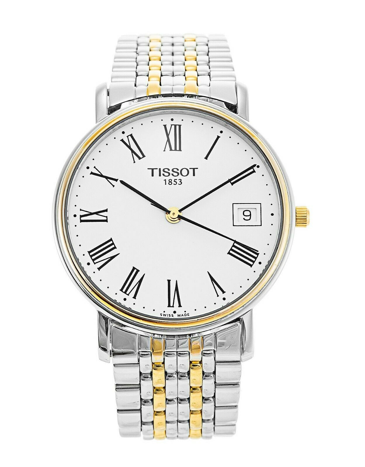 TISSOT T870 970 MEN S SWISS WRIST WATCH Date 1853 Stainless Steel