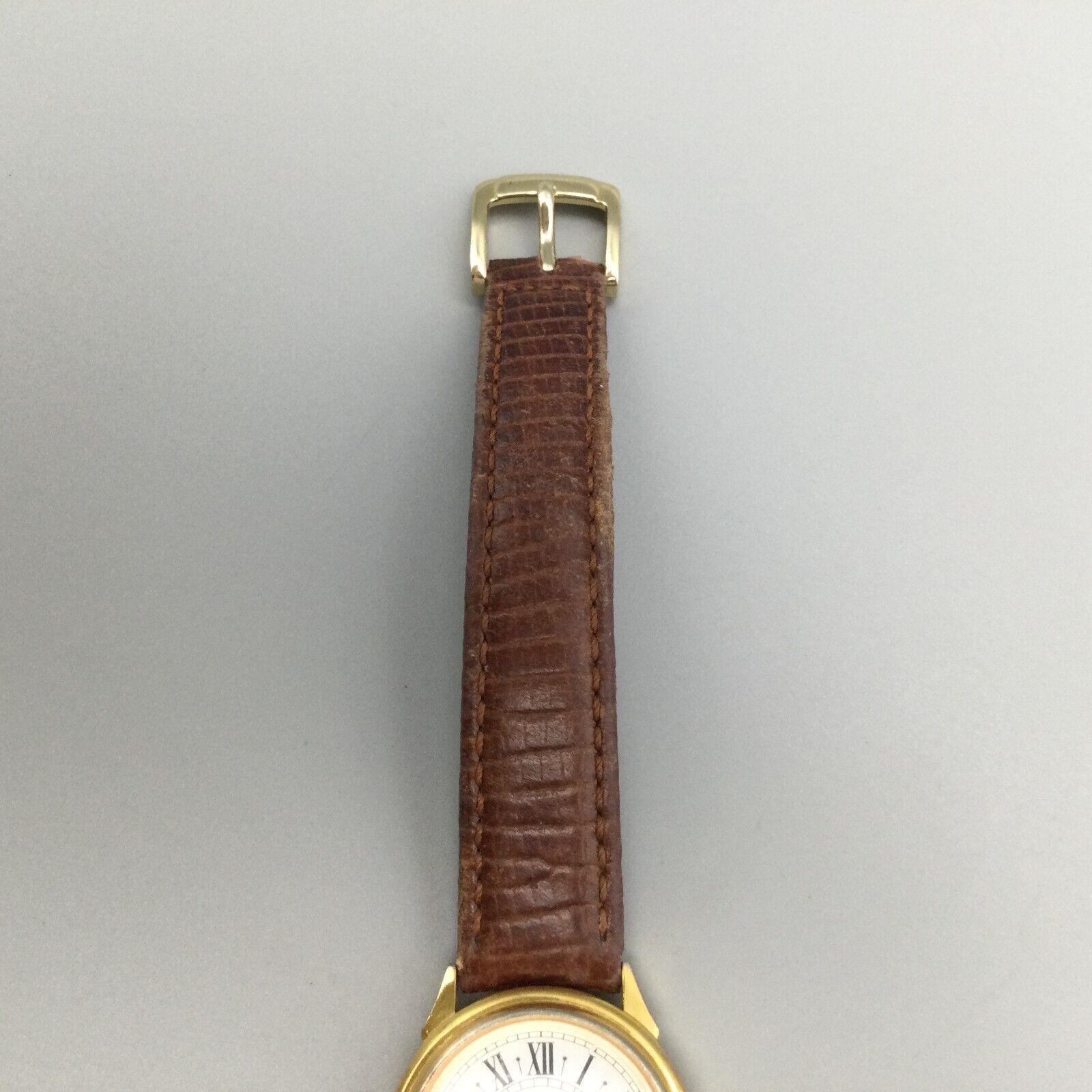 Vintage Guess Watch Women Gold Tone Brown Leather Band New Battery 1990 WatchCharts Marketplace