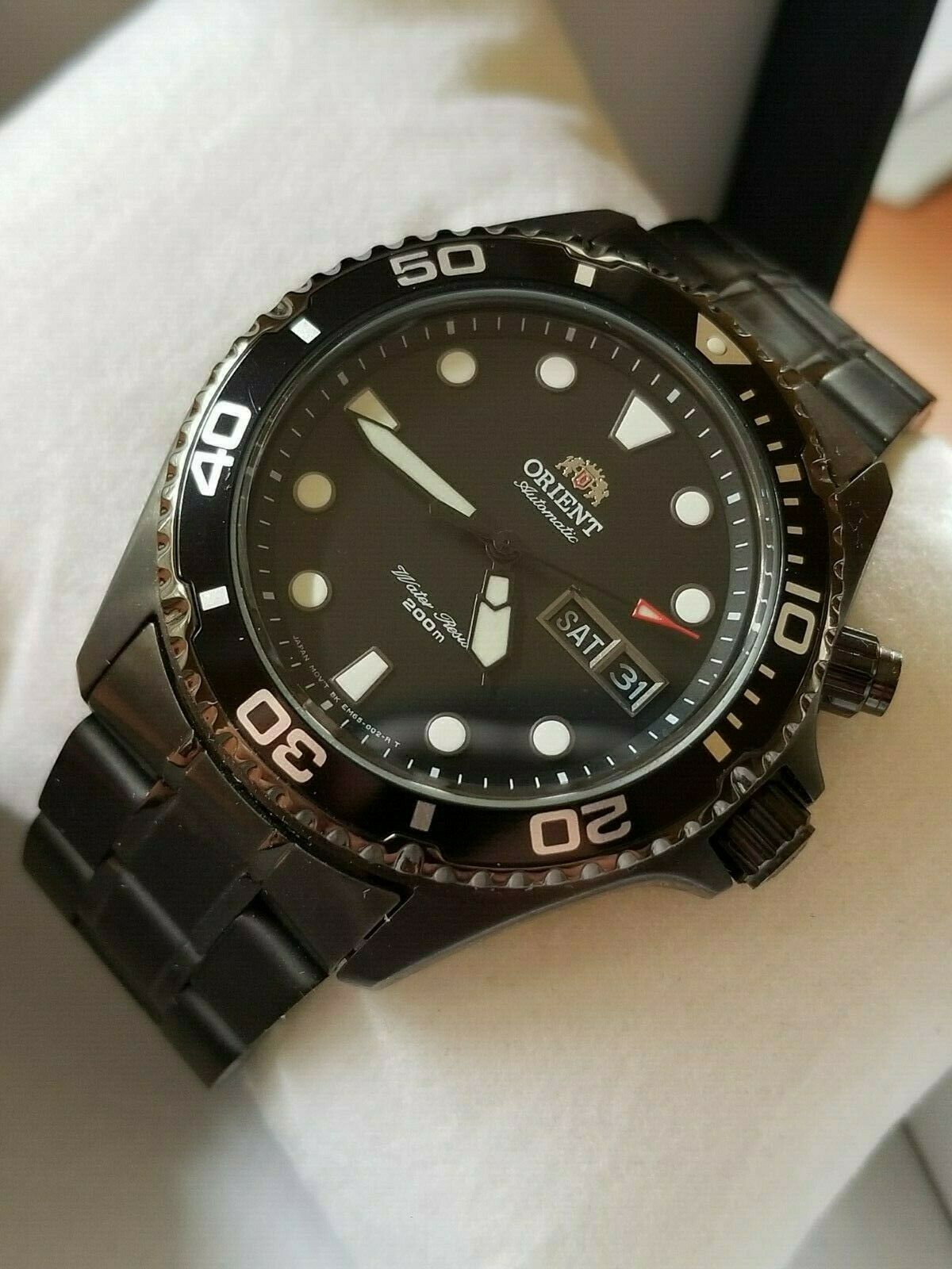 Orient Black Ray Raven (FEM65007B9) Watch - Automatic, 200m, Complete Set \u0026  Mint | WatchCharts