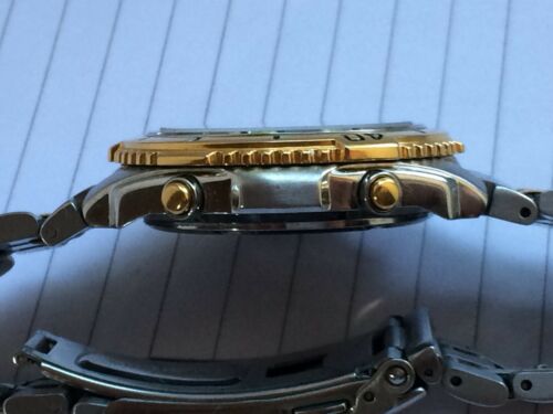 SEIKO VINTAGE SPORTS 200 YACHT TIMER QUARTZ-6M37-6010-ST STEEL/G