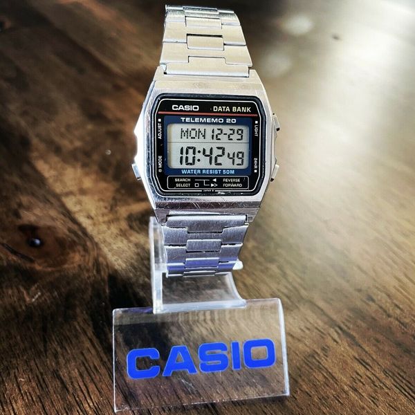 RARE Vintage 1986 Casio DB-210W Digital Data Bank Watch Made