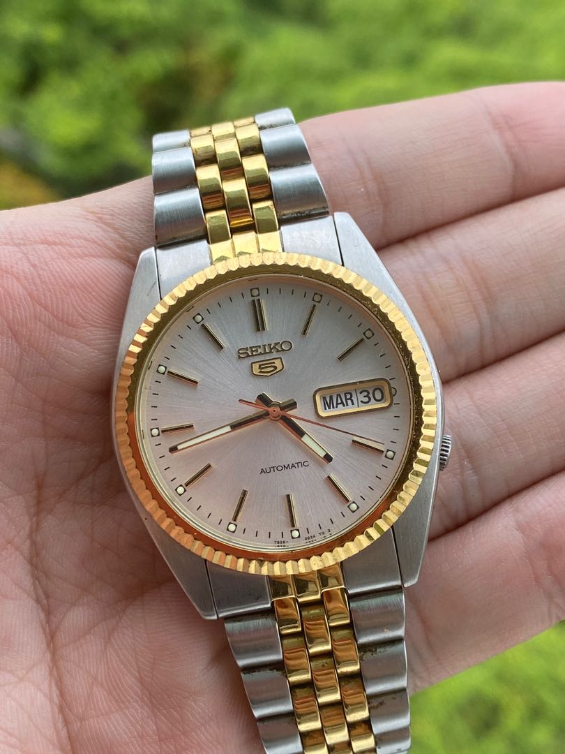 Vintage Seiko Gold 90s Rare Web Dial - Etsy