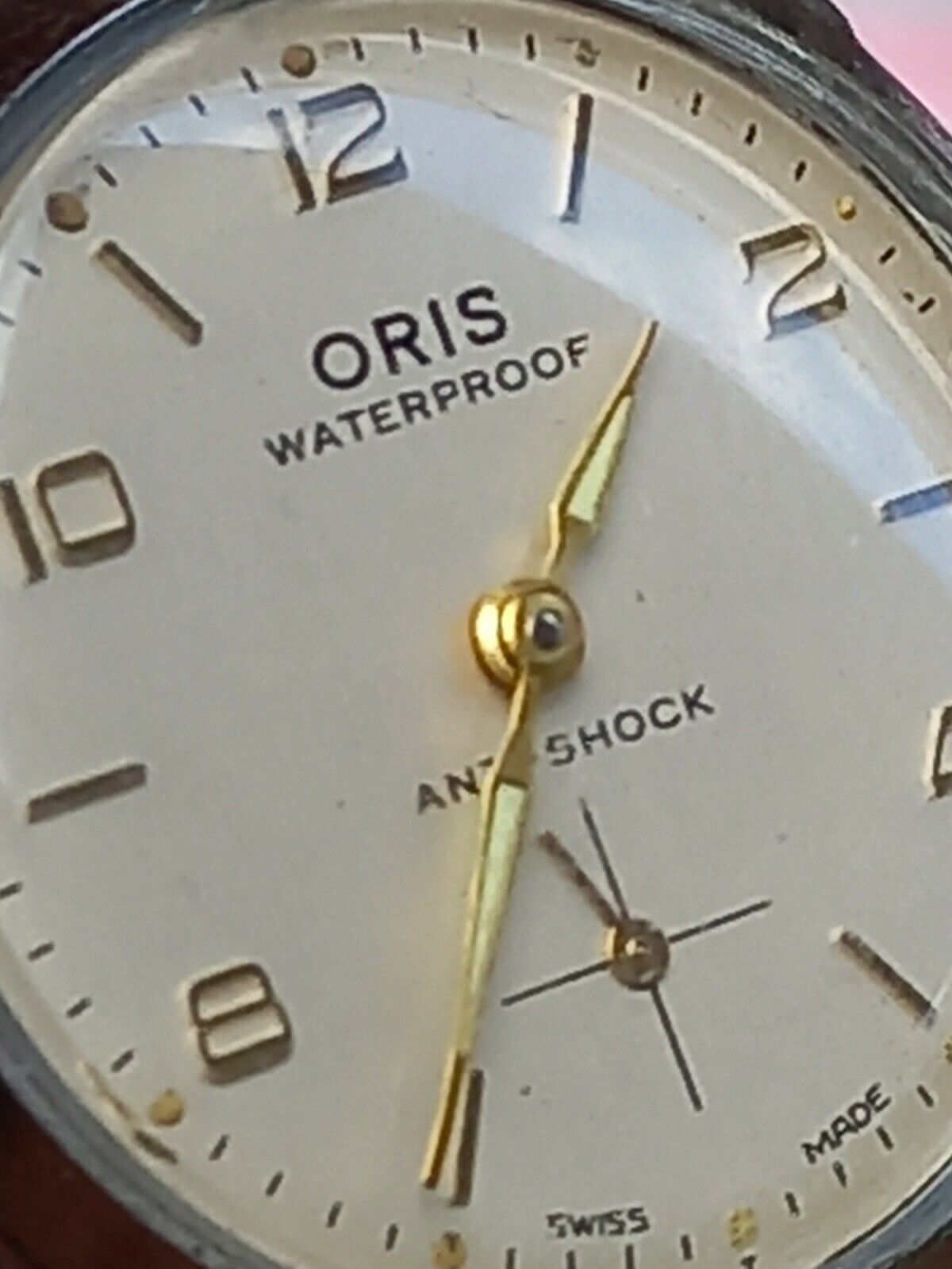 Men s SWISS 1964 VINTAGE ORIS Cal 581Kif Trior SUB DIAL ANTI SHOCK