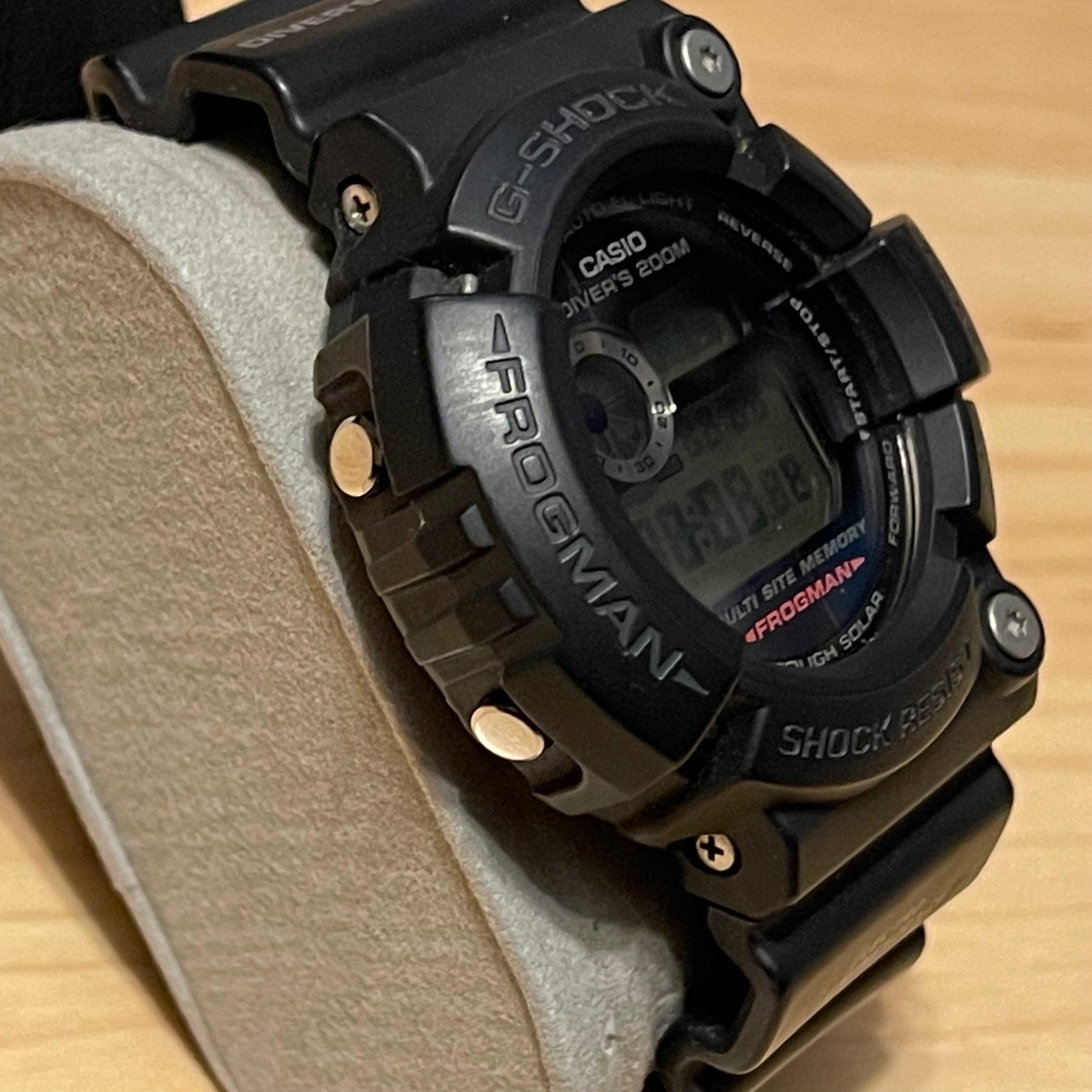 ☆01-52 G-SHOCK FROGMAN BLACK HELIOS - 腕時計(デジタル)