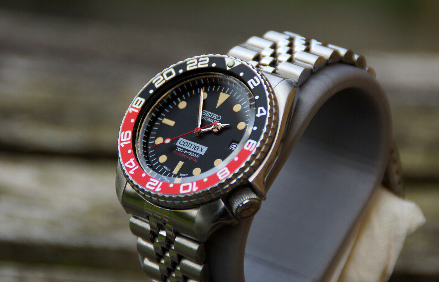 SEIKO 6309 MECHANICAL MOVEMENT COCA COLA GMT BEZEL 1987