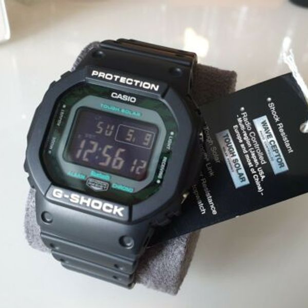 Casio G-Shock GW-B5600MG-1ER Wave Ceptor Tough Solar Bluetooth World ...