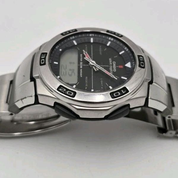 Vintage Casio Wave Ceptor Illuminator World Time Watch WVA-105H ...