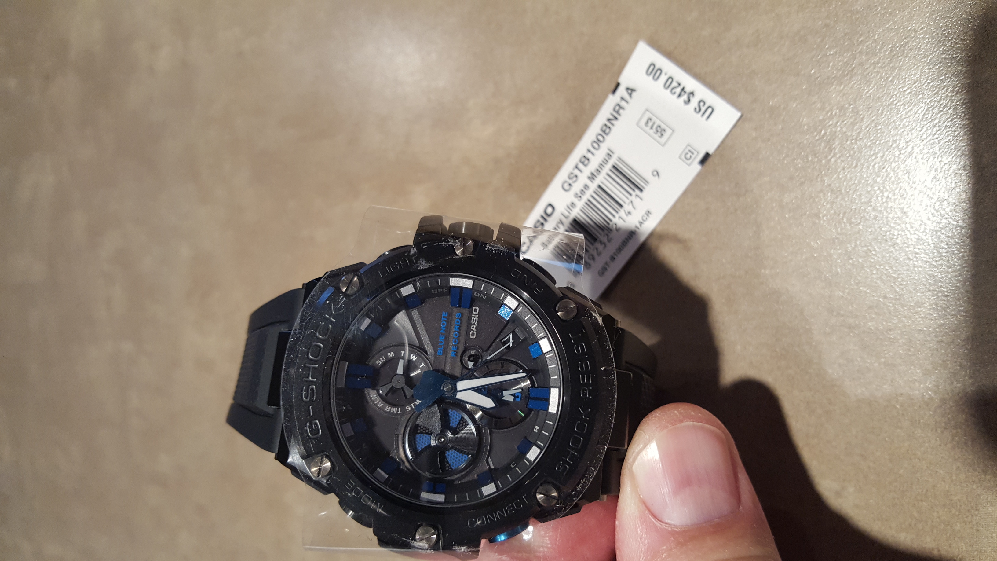 casio g shock blue note records