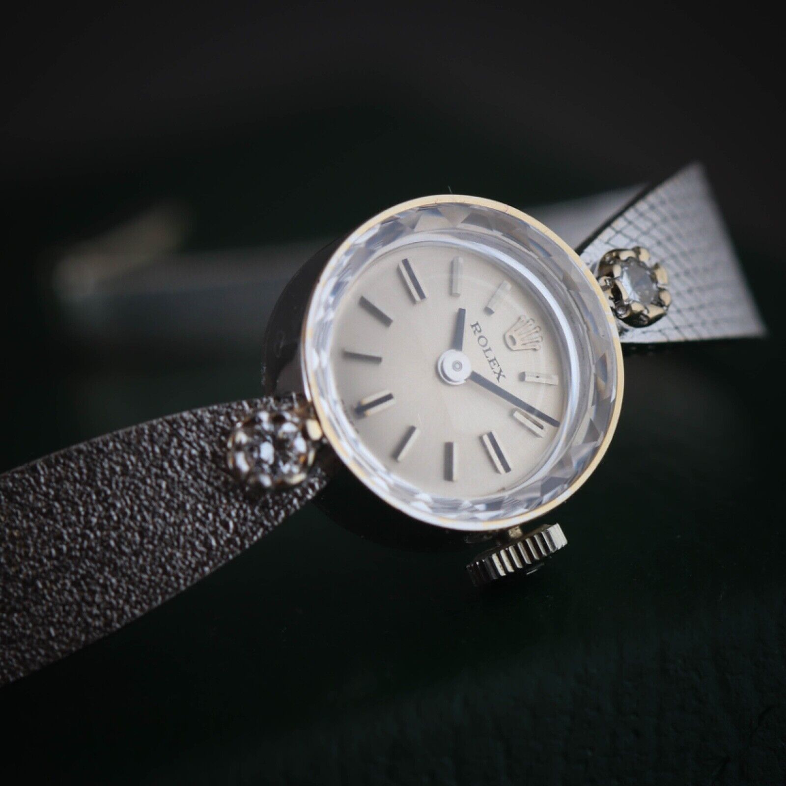 1980 ROLEX REF. 3523 LADIES DIAMOND 14K SOLID WHITE GOLD CAL  display picture 3