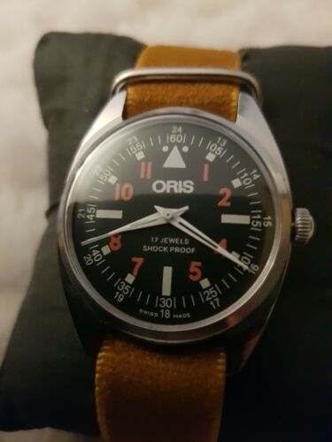 Vintage Refurbished Oris 1971 1983 17 jewels pilot style watch