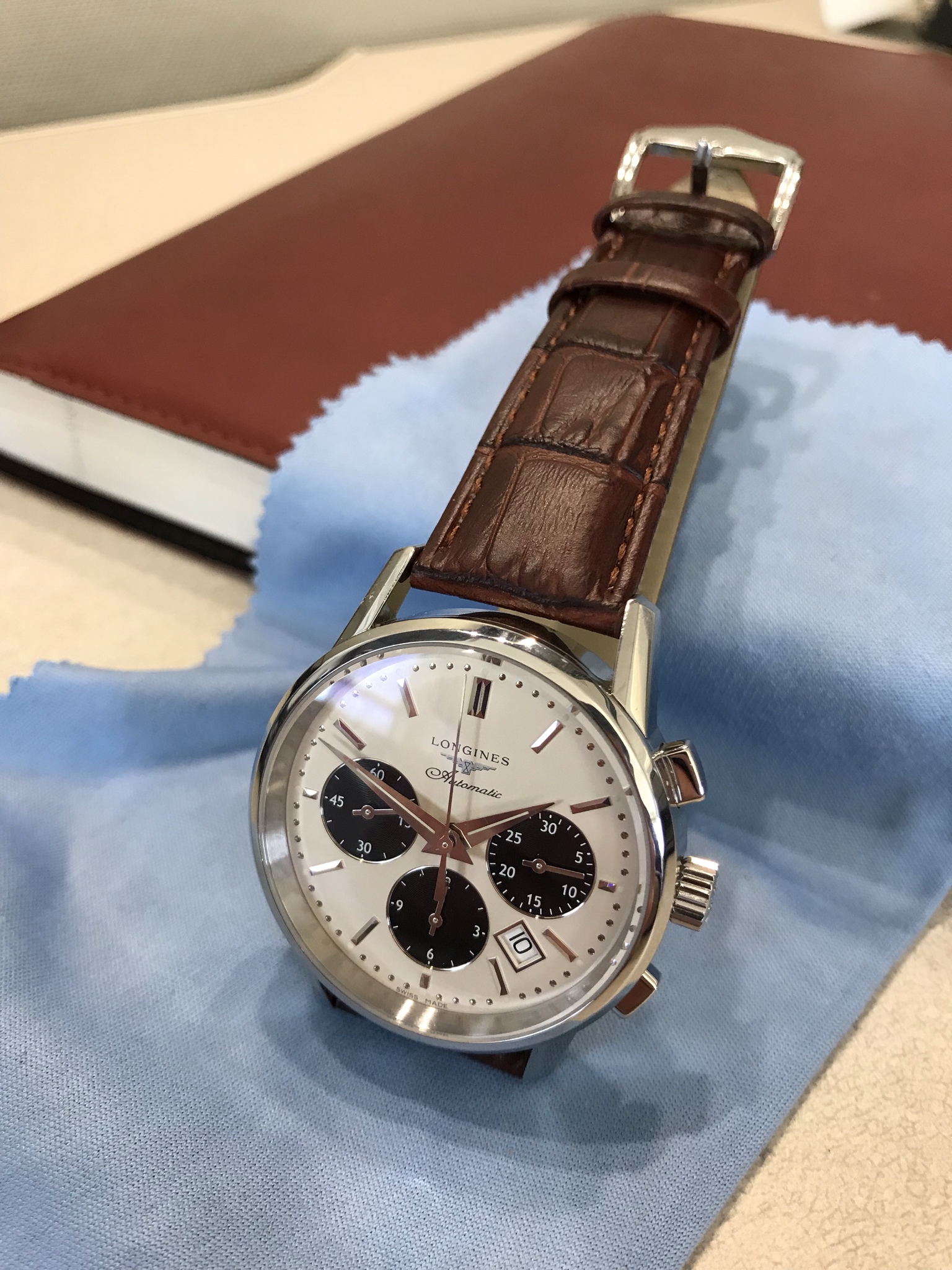 WTS Longines Column Wheel Chronograph rare panda 40mm automatic