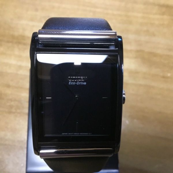 CITIZEN ECODRIVE Watch (B023S069165) Black leather Band WatchCharts