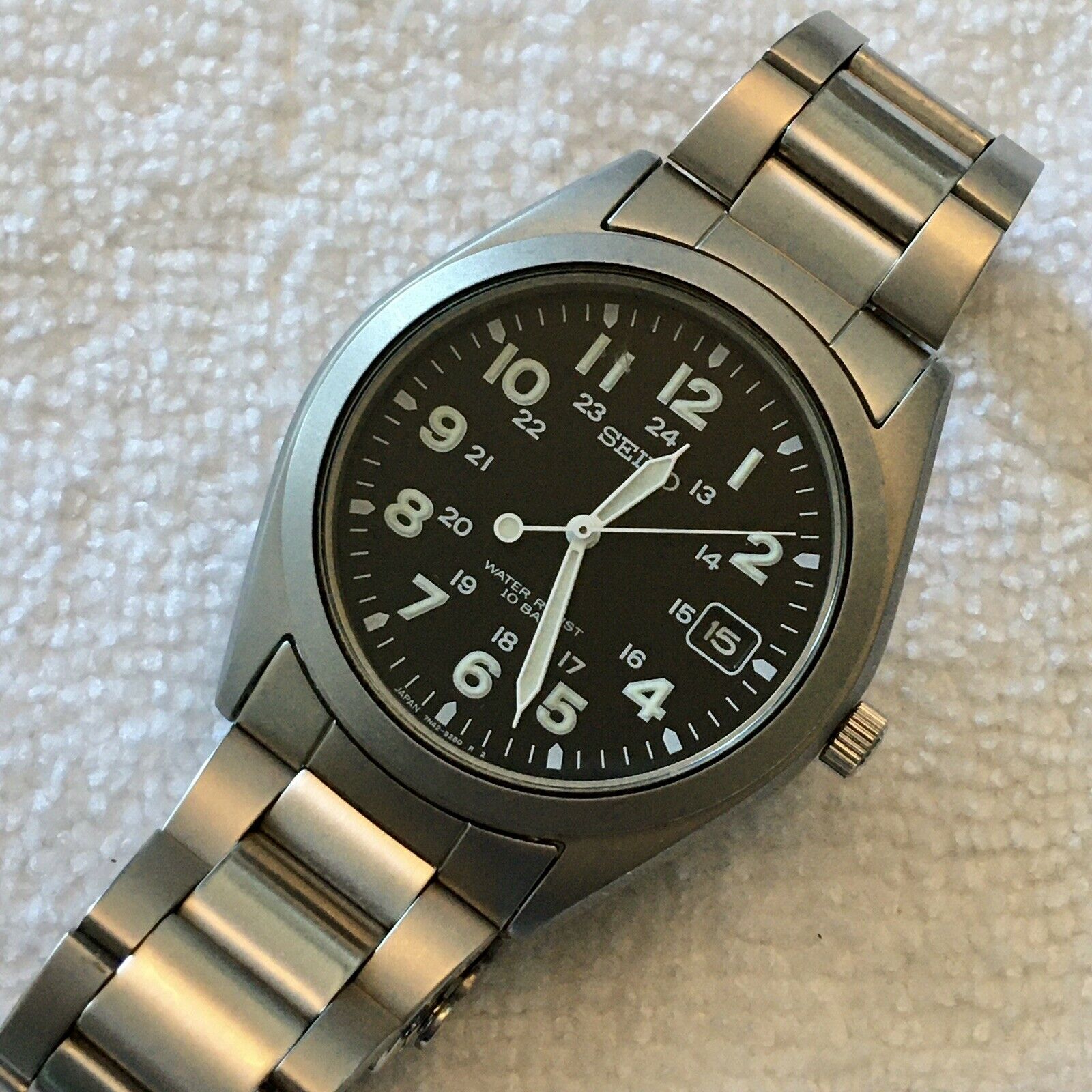 Seiko Spirit SBCA001 Military Style Quartz Watch 7N42-8260