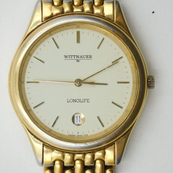 Mens Wittnauer Longlife KW0550 0706 Quartz Wrist Watch