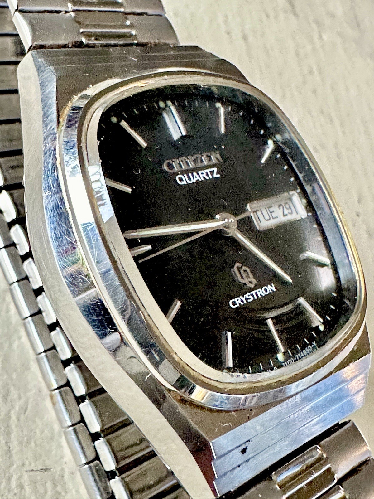 Citizen Crystron 4-730887Y Quartz 44-2399 Vintage Menâ€™s 【中古 