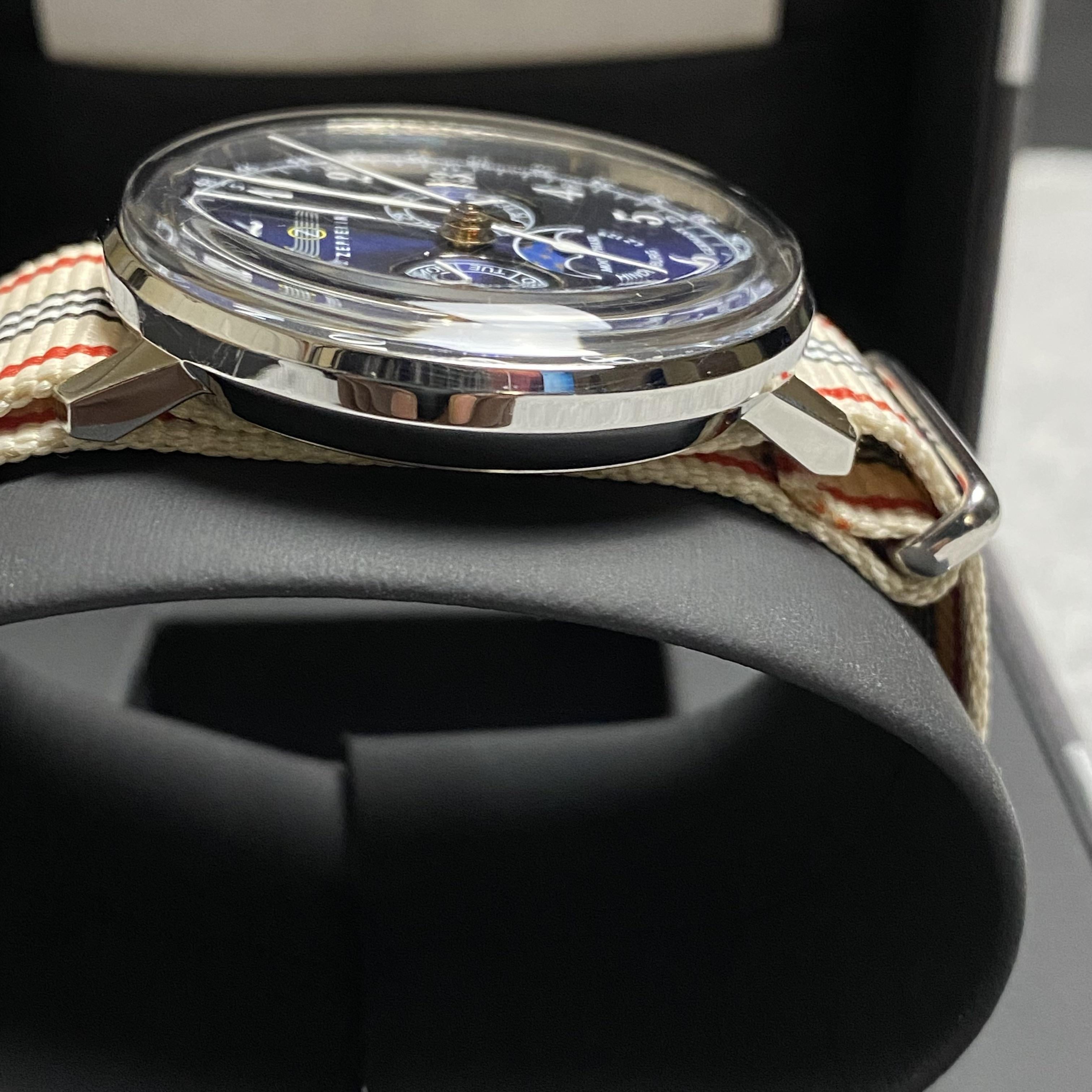 WTS] Zeppelin Hindenburg LZ129 Moonphase Blue Dial Price