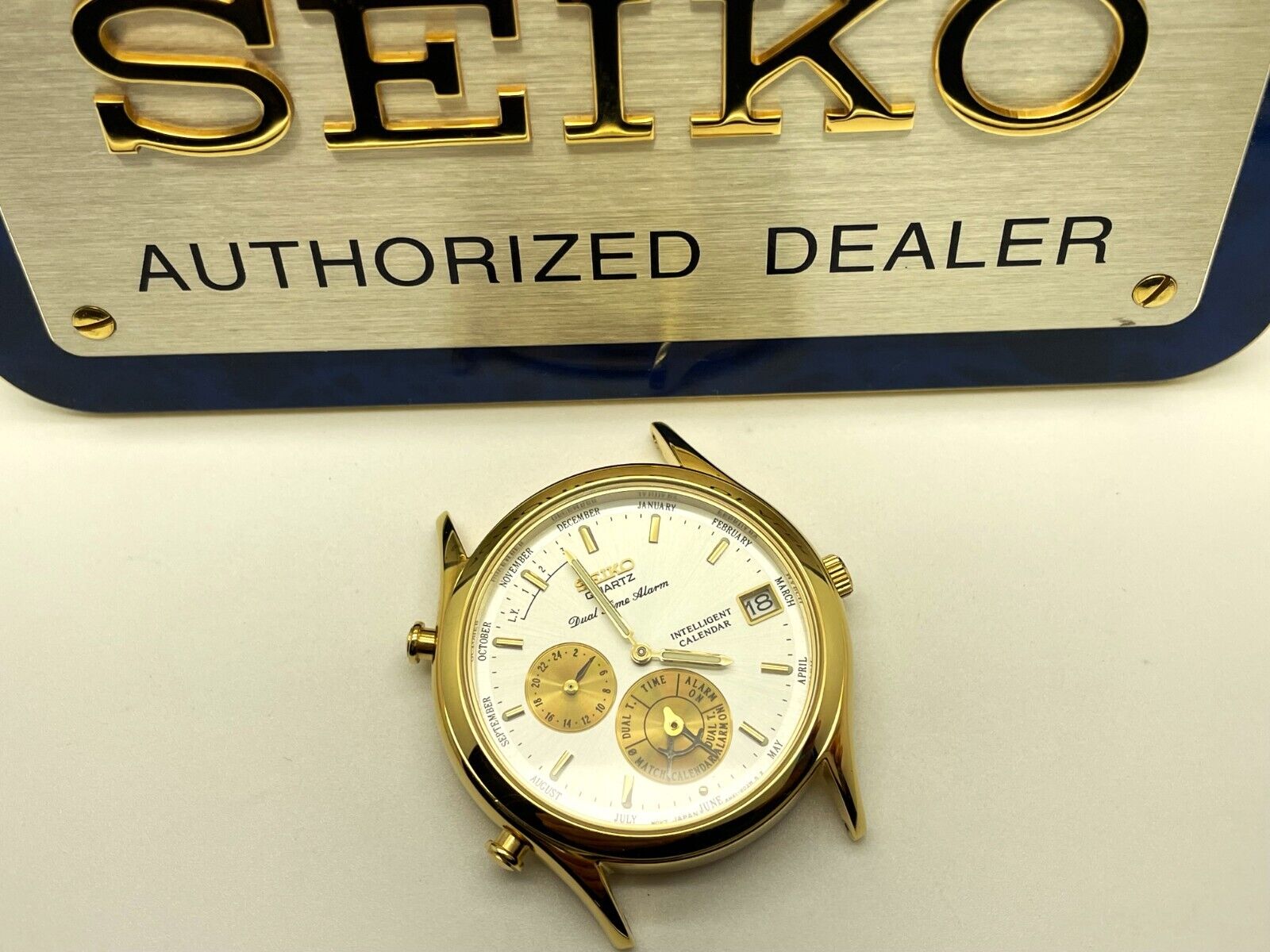 SEIKO MEN'S 6M91-9008 DUAL TIME ALARM NOT WORKING WATCH
