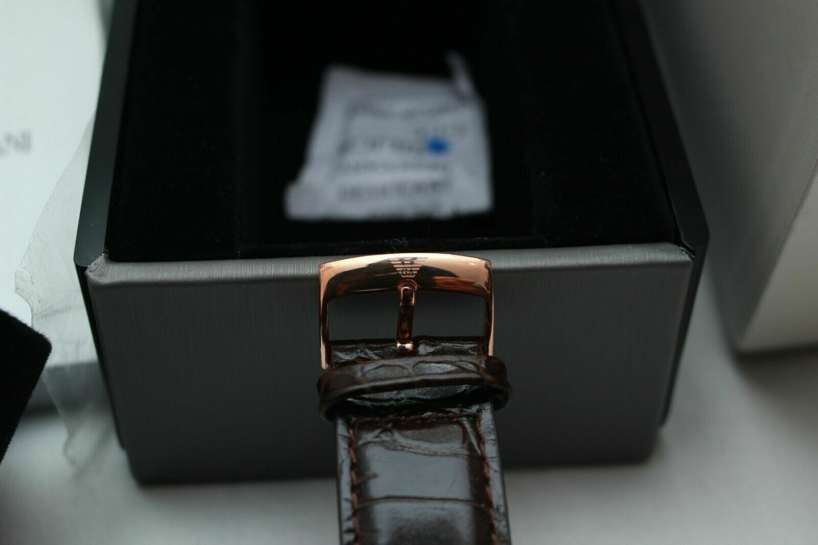 EMPORIO ARMANI AR0677 Men s Watch Brown WatchCharts Marketplace