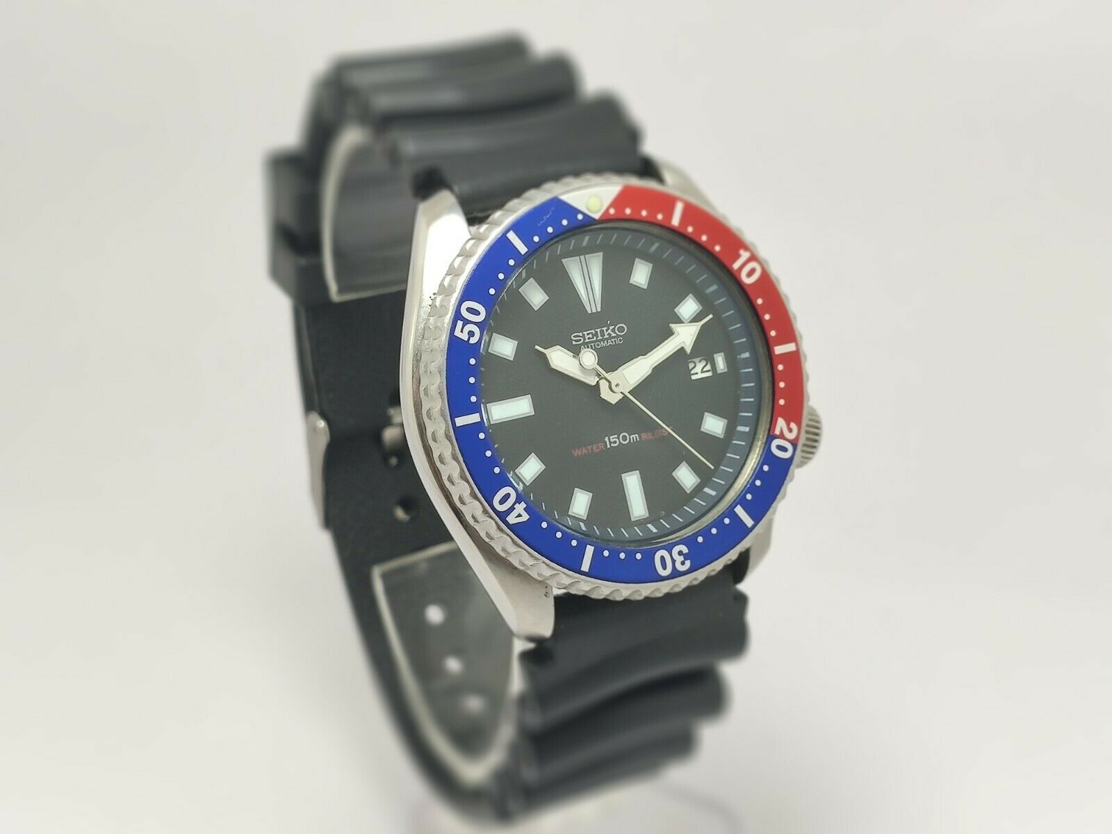 SEIKO 150M SCUBA DIVERS DATE MEN S WATCH 7S26 7039 PEPSI SN