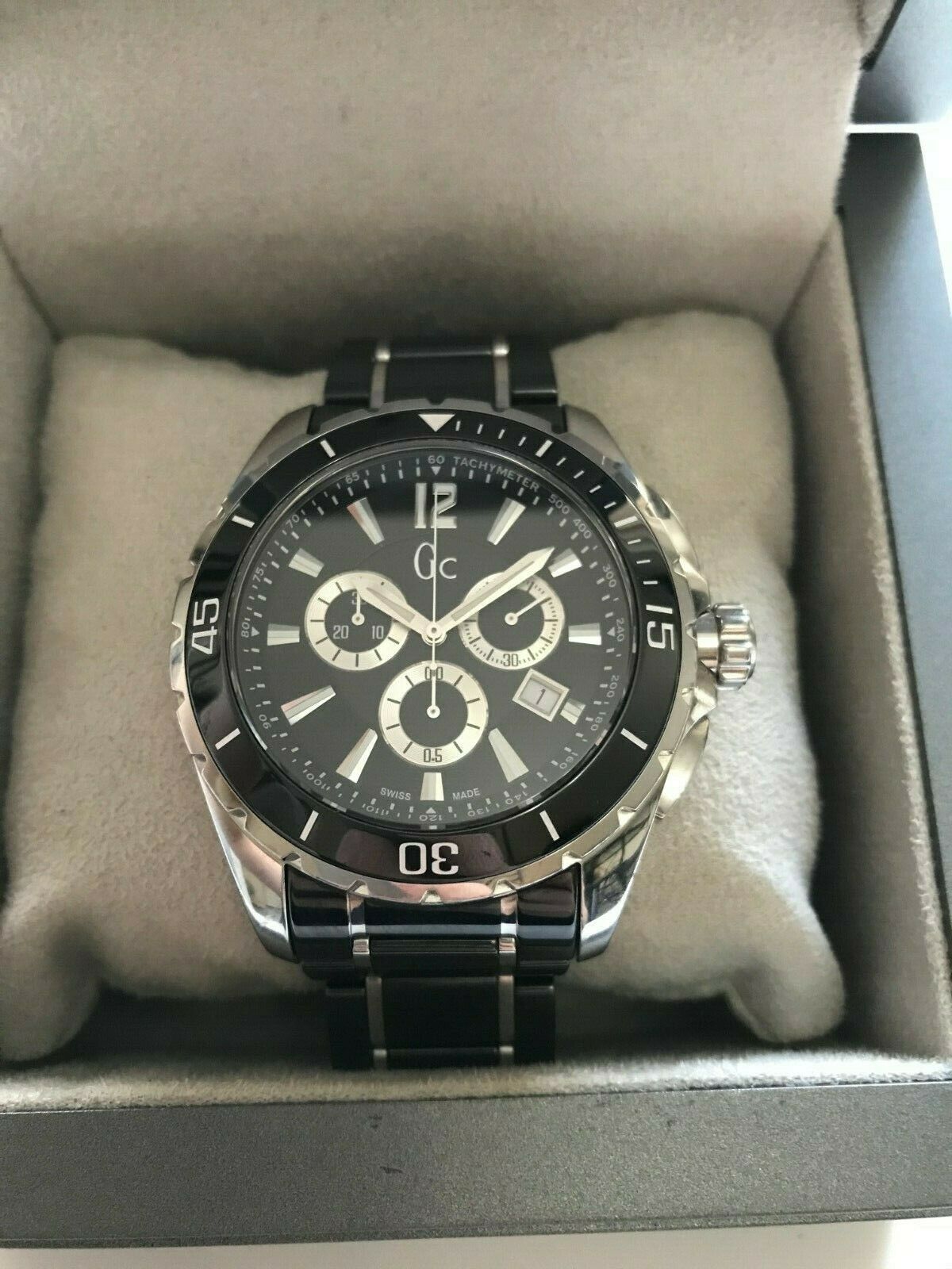 ⌚ mens watch guess collection gc chrono ceramic ref x76002g2s/03