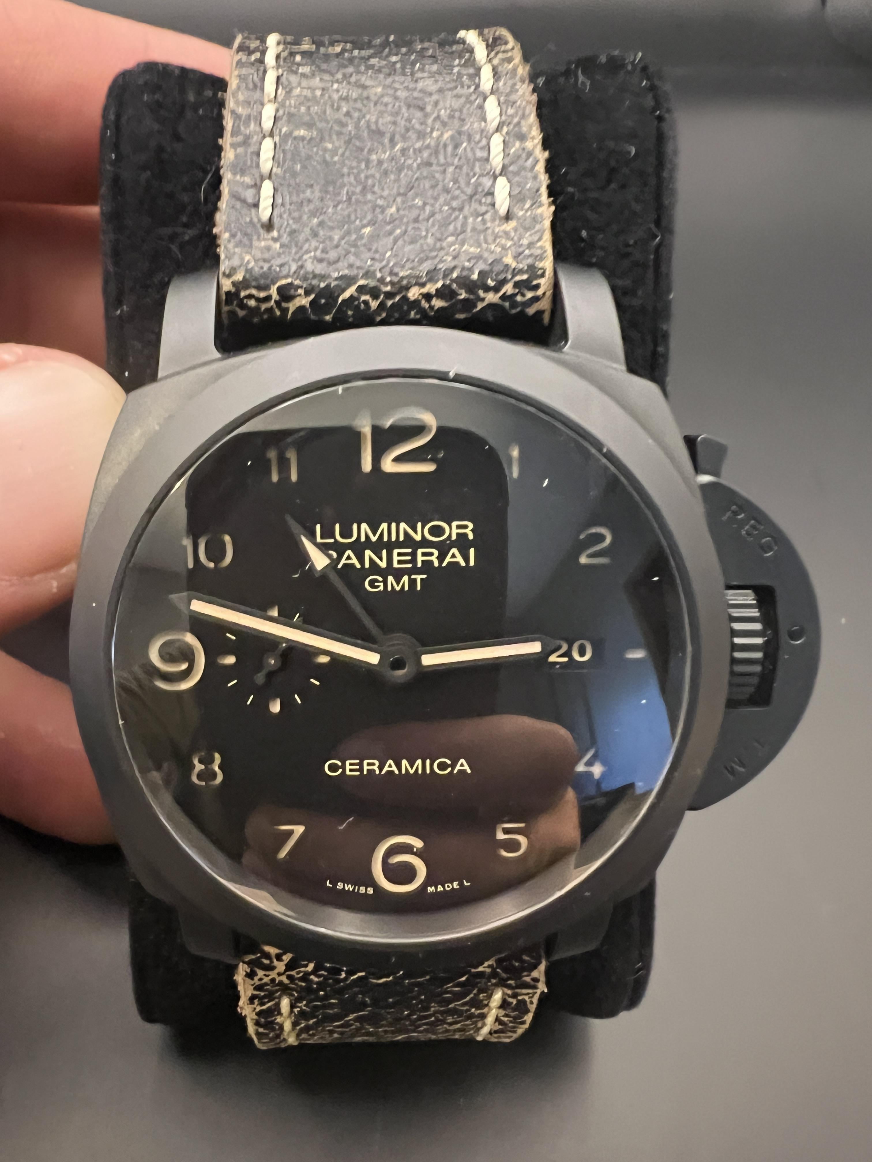 WTS Panerai Luminor 1950 3 Days GMT Ceramic Black 44mm PAM00441