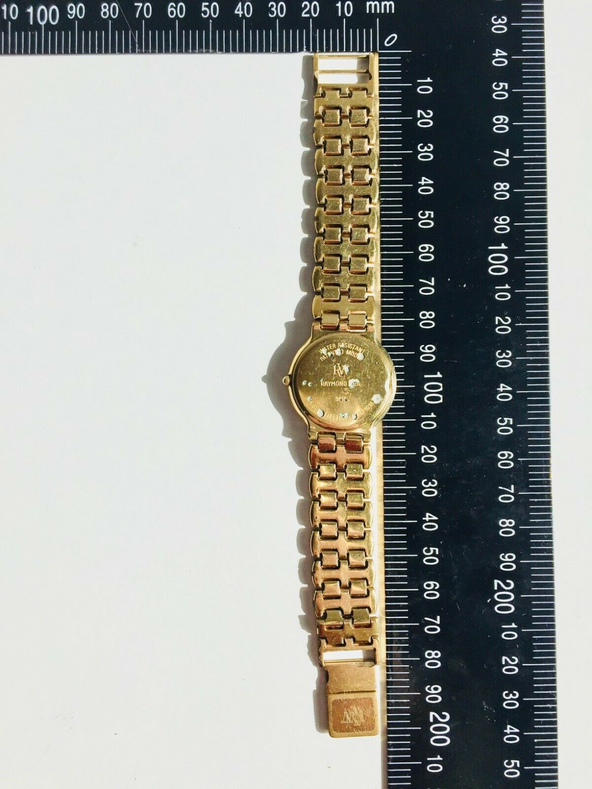 9815 Raymond Weil FOR PARTS / REPAIR Gold Face Swiss Watch Geneve
