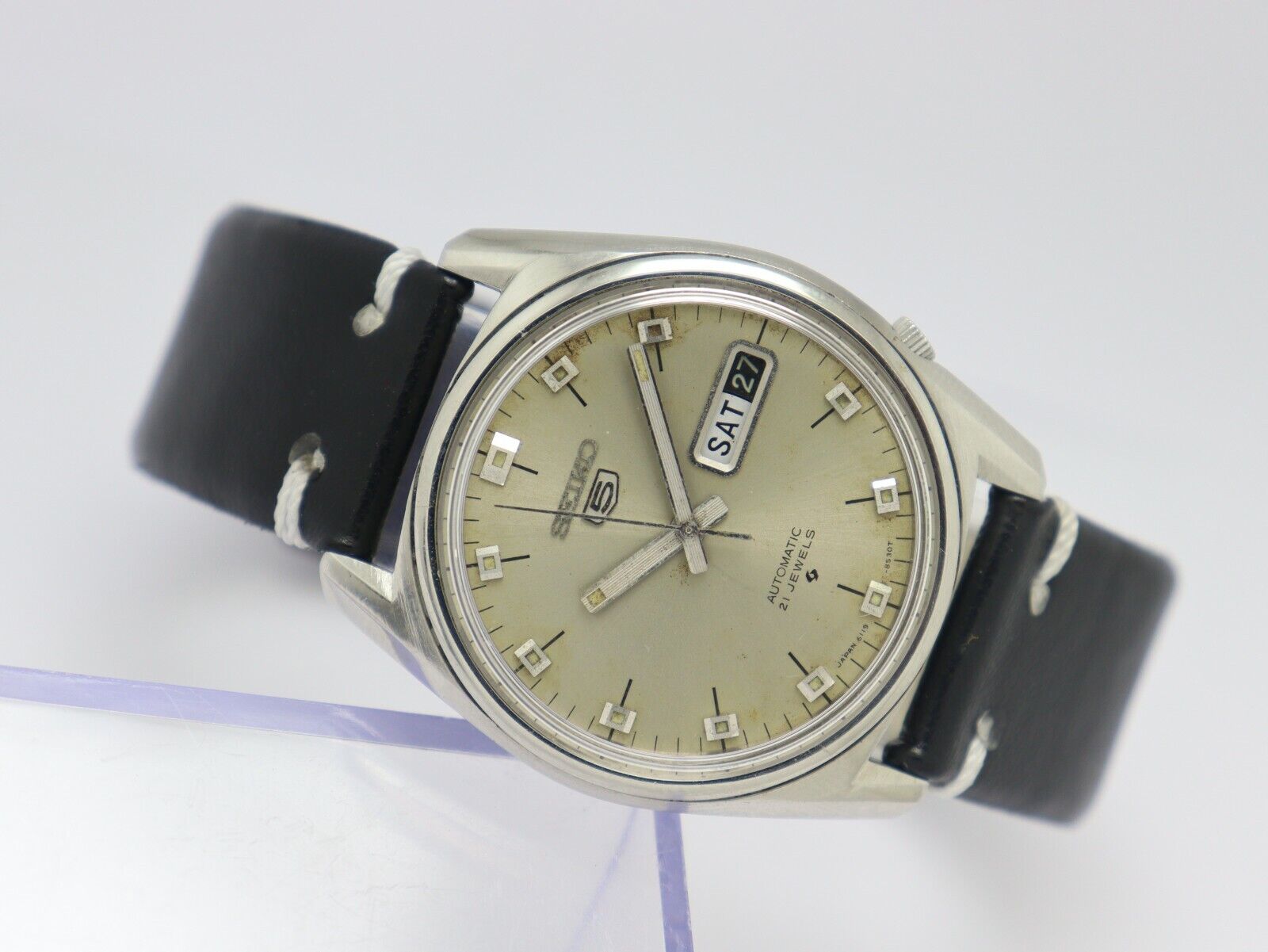 Rare 70's Seiko Automatic Day Date Movement 6119-8095 Japan Made