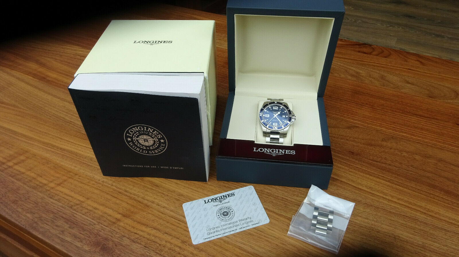 Longines Hydroconquest Automatic Mens Watch 41mm L3.642.4.966 Full