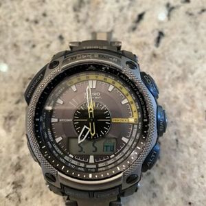 Casio Pro Trek Protrek Prw 5000t 7er Titanium Watchcharts