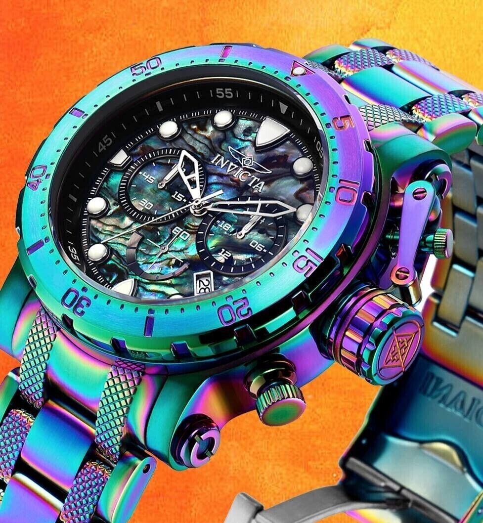 Invicta men's outlet iridescent watch