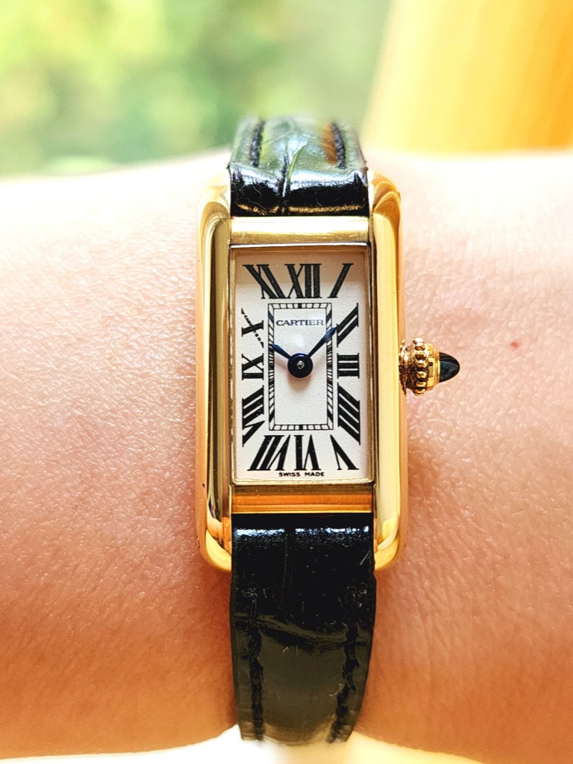 Cartier mini tank discount watch