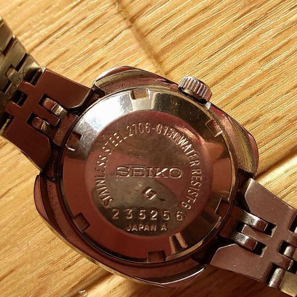 Seiko 2706-0130 Stainless Automatic Watch 25mm Cal.2706A Parts Repair ...