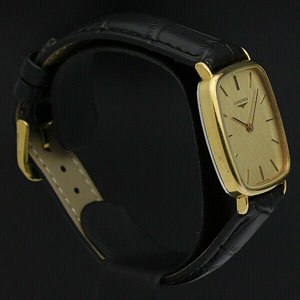 LONGINES Watch 847 4154 Square Hand Winding 18K Gold T1187