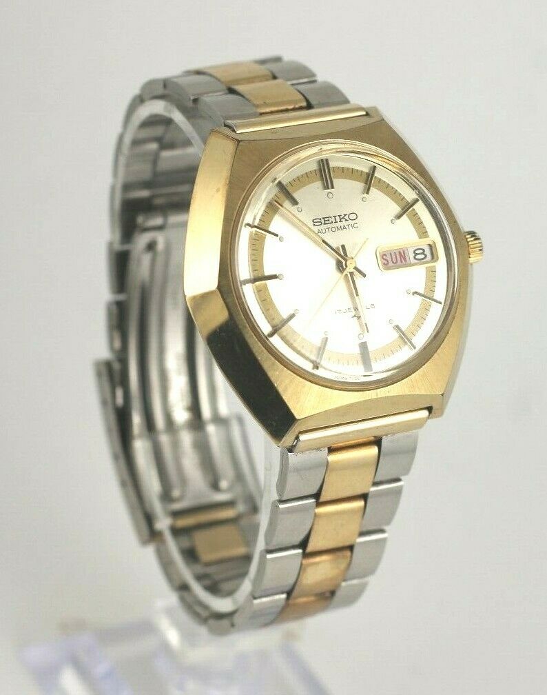 Vintage Seiko 7006-7189 Men's Gold Tone 17 Jewels Automatic Watch