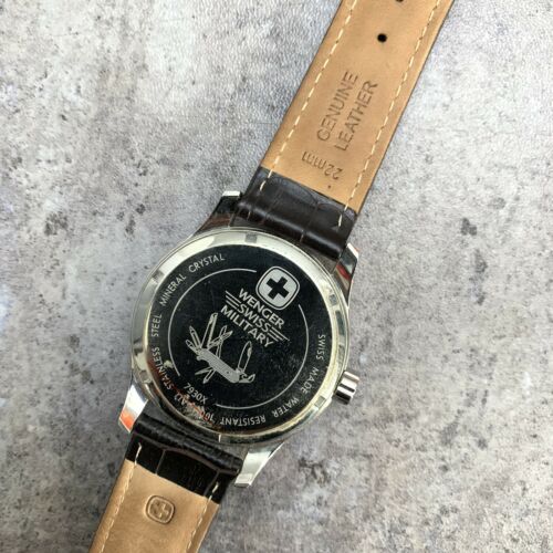 Wenger Swiss Military Men's Watch Genuine Leather Band 7930X