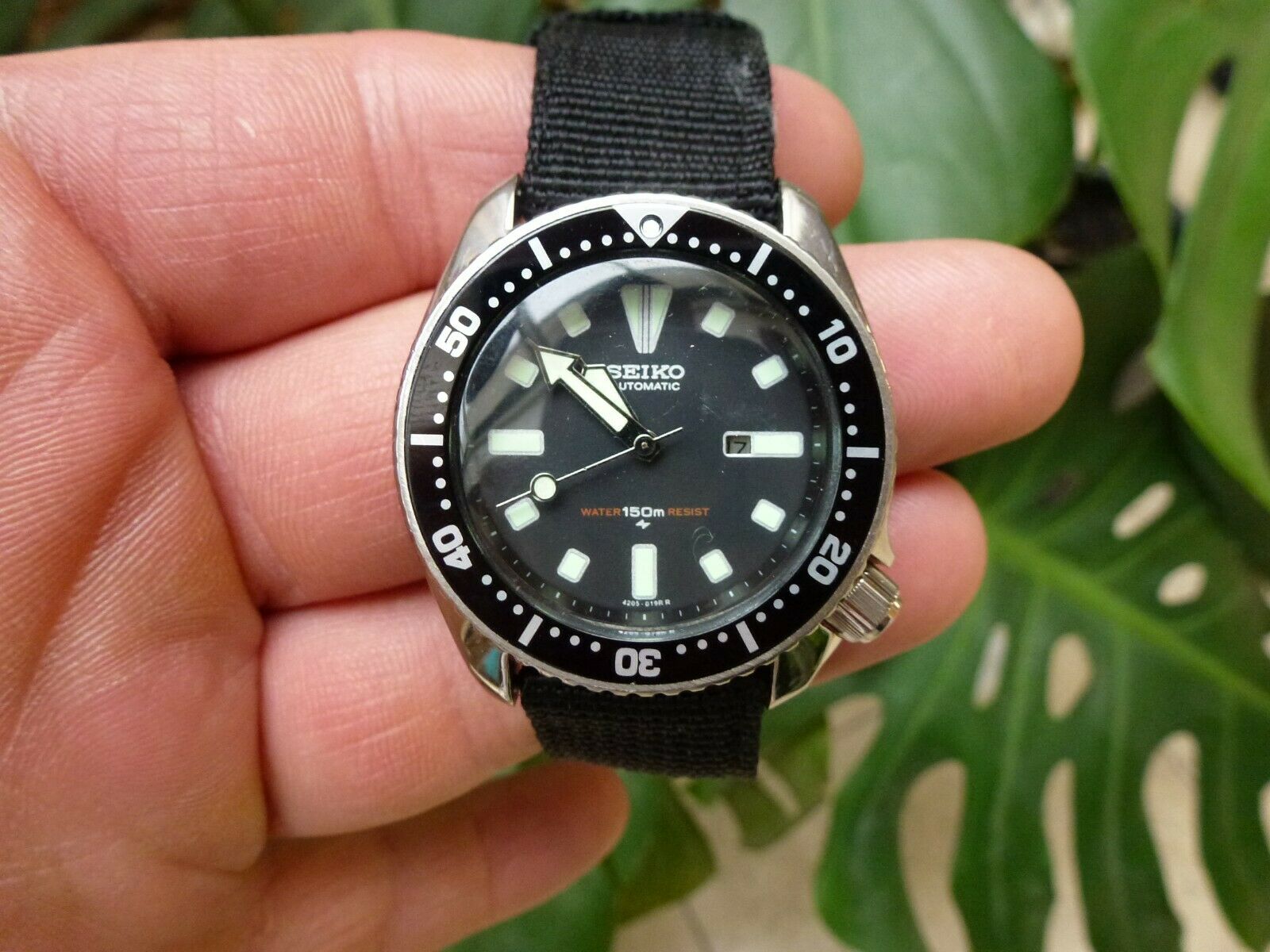 skille sig ud Eksamensbevis ris Seiko vintage Diver Watch 4205-0156 from August 95 | WatchCharts