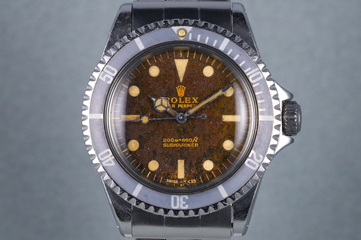 FS 1964 Rolex Submariner Ref 5513 with Aged Tropical Gilt Dial