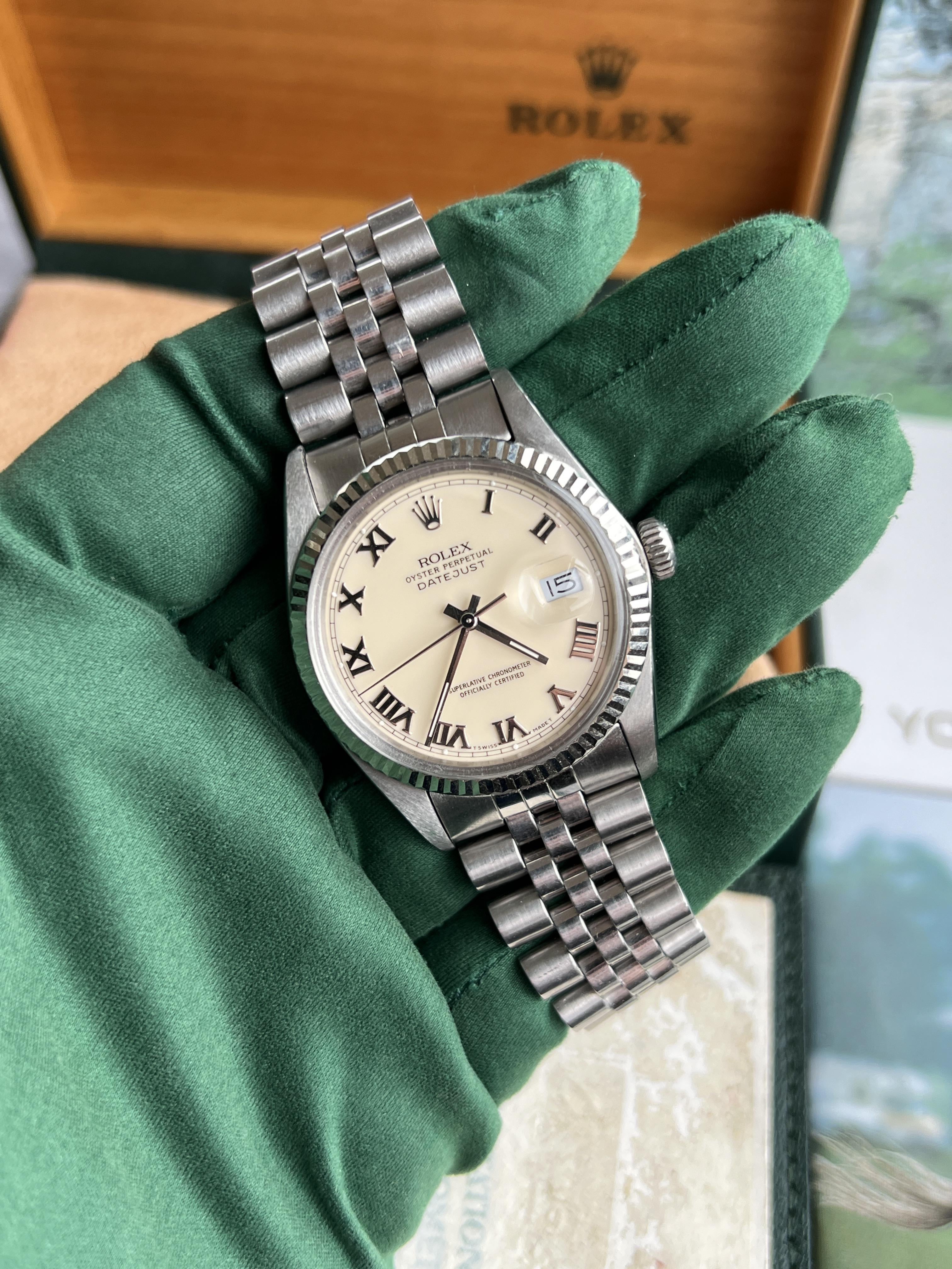 Rolex datejust shop cream dial